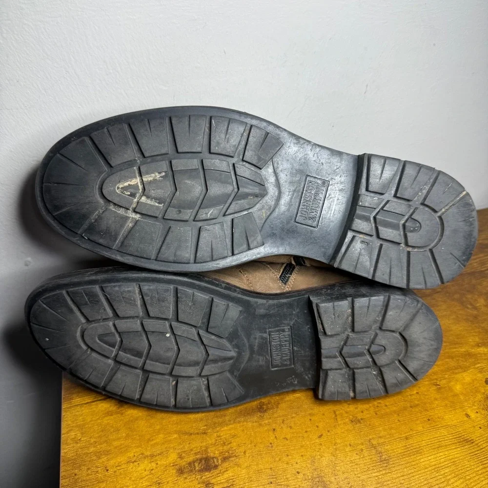 Johnston & Murphy Karnes Moc Toe Boots Mens Size 10 Brown 20-0692
